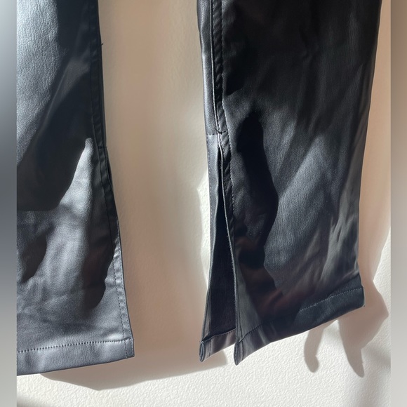 Zara Black Leather Pants - Picture 9 of 12